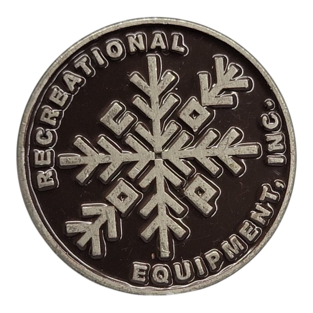 RARE Vintage REI Pin Recreational Equipment Inc Snowflake Enamel Hat Tie Tack